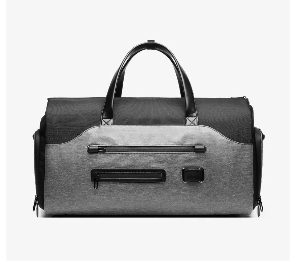 Sac weekend gentlemen de luxe Noir-Gris-ShopGET® 