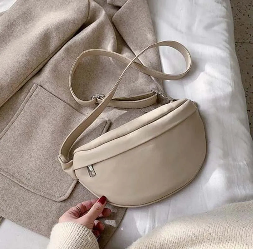 Sac banane en cuir femme