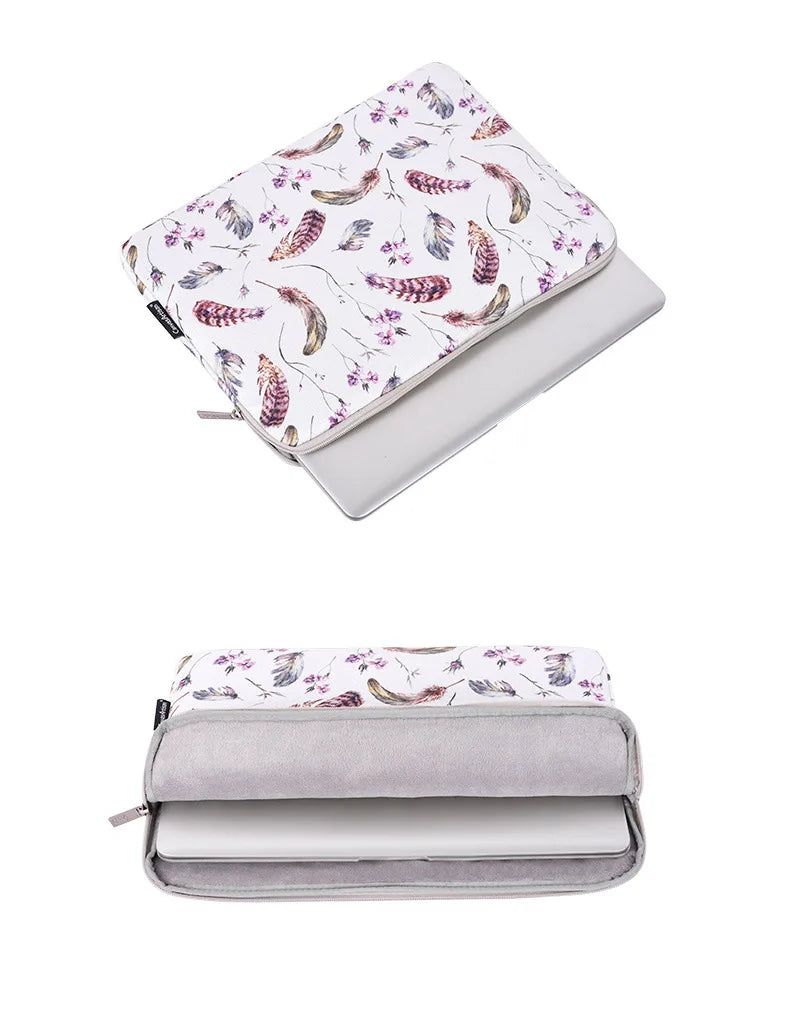 Pochette ordinateur 15.6 pouces à fleur rose - ShopGET®