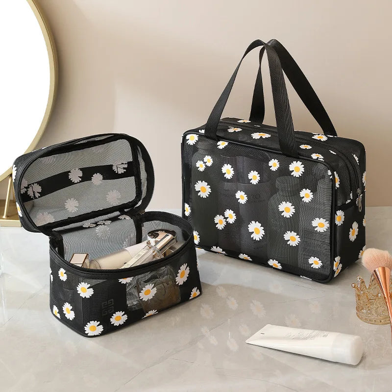 Trousse de toilette voyage floral transparent - ShopGET®