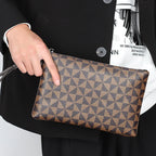 Pochette homme élite moderne Bleu / 24cm x 15cm x 2cm-Bleu / 28cm x 19cm x 2cm-Marron / 24cm x 15cm x 2cm-Marron / 28cm x 19cm x 2cm-ShopGET® 