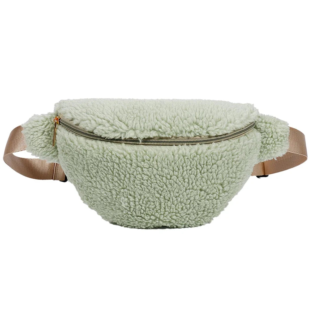 Sac banane velours côtelé noir original