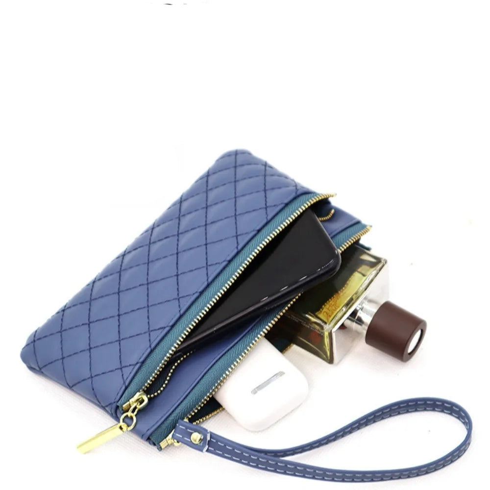 Pochette zippée femme Rouge-Jaune-Noir-Bleu-Pourpre-Rose-ShopGET® 