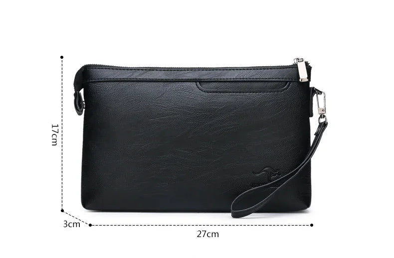 Pochette homme stylé pour voyage Marron S-Noir S-Noir L-ShopGET® 