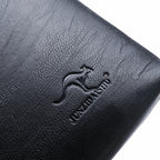 Pochette homme de luxe à fermeture éclaire Sombre / 19cm x 29cm x 3cm-Sombre / 17cm x 27cm x 3cm-ShopGET® 