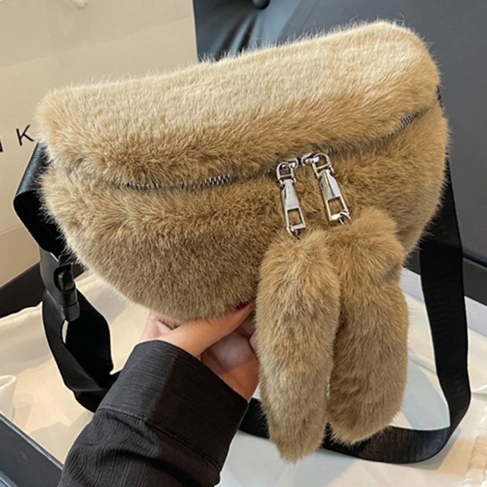 Sac banane velours côtelé femme de luxe