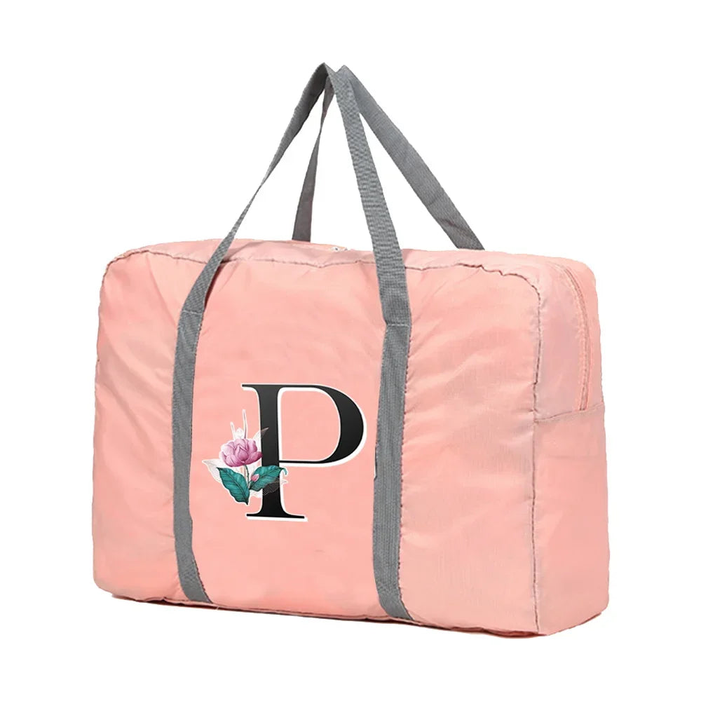 Sac weekend lettre prénom de H à Q K-J-I-H-O-N-M-L-Q-P-ShopGET® 