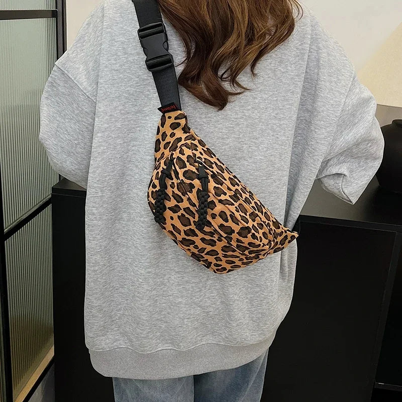 Sac banane léopard de luxe unique