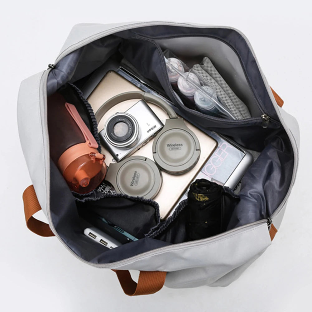 Sac weekend femme tendance moderne Noir-Gris-Kaki-Bleu-Vert-ShopGET® 