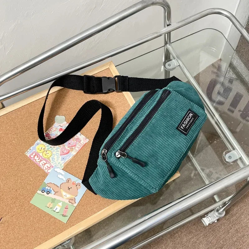 Sac banane femme classe en velours - ShopGET®