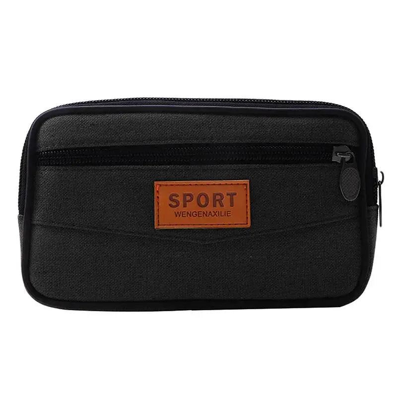 Pochette homme sport en tissu Kaki-Marron-Vert-Noir-ShopGET® 