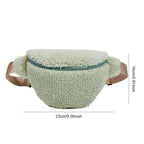 Sac banane velours marron