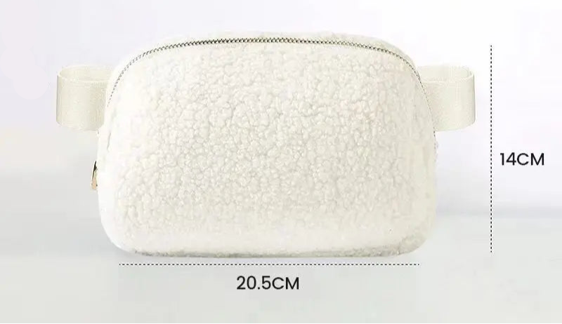 Sac banane velours kaki ceinture