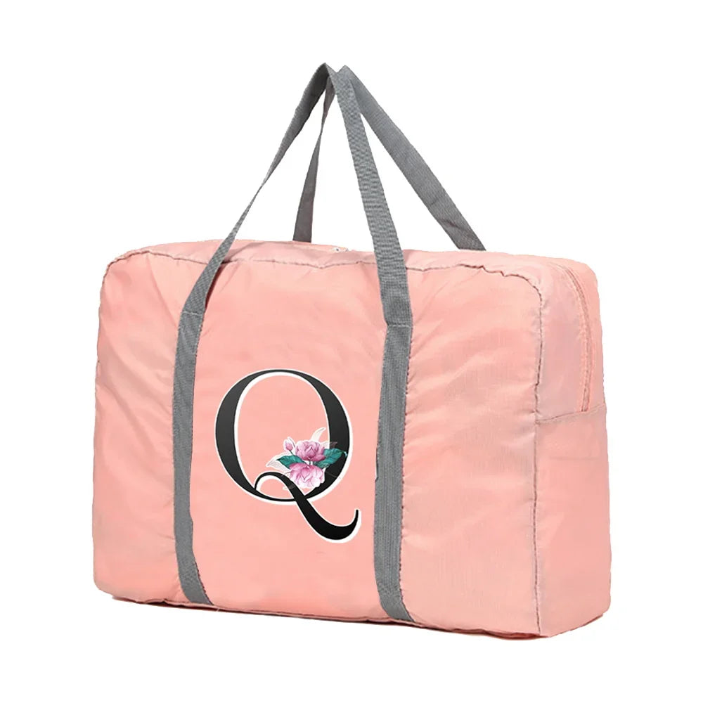 Sac weekend lettre prénom de H à Q K-J-I-H-O-N-M-L-Q-P-ShopGET® 