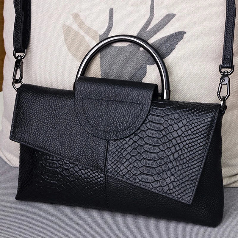 Pochette femme sac original Noir-Noir Blanc-Noir Rouge-ShopGET® 