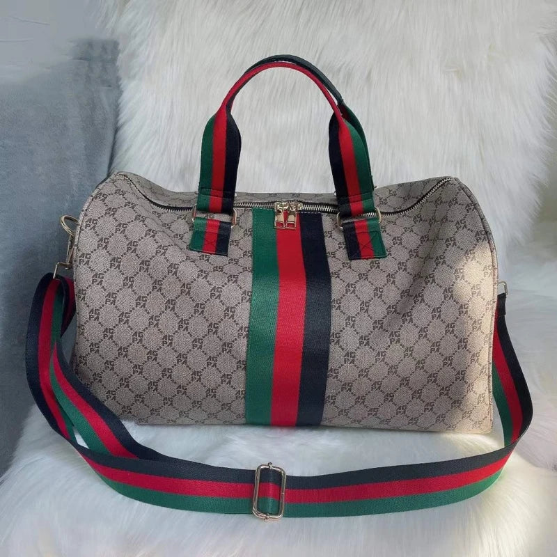 Sac weekend de qualité plaid Kaki Gris A / OFFERTE-Kaki Gris B / OFFERTE-ShopGET® 