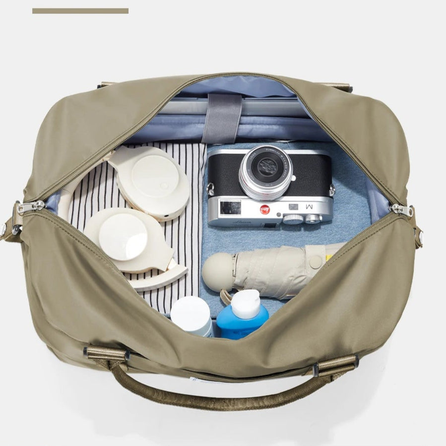 Sac weekend homme de voyage Beige-Rose-Kaki-Bleu-Noir-ShopGET® 