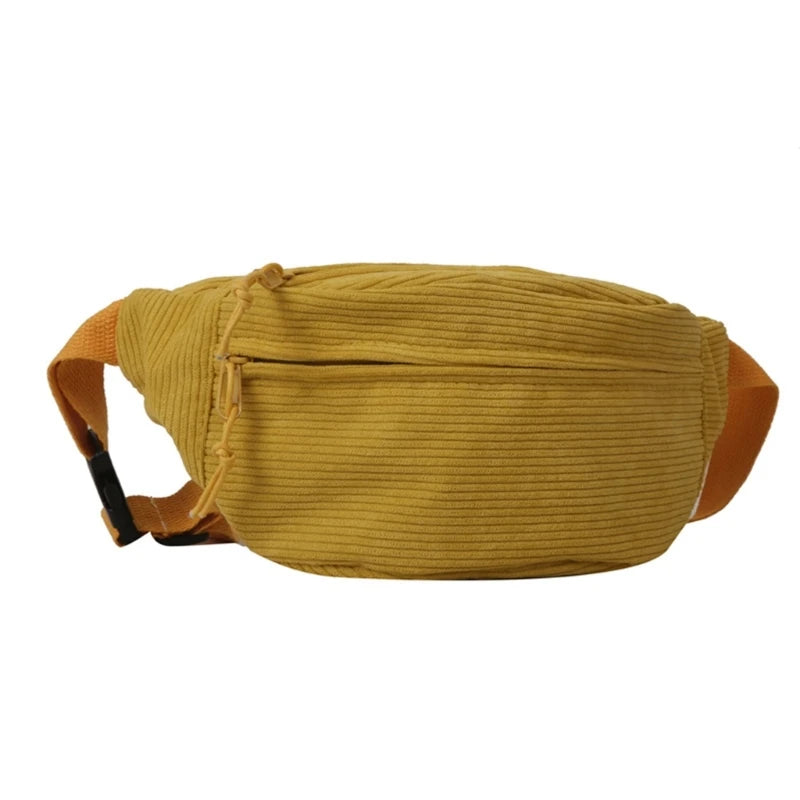 Sac banane velours noir pour femme