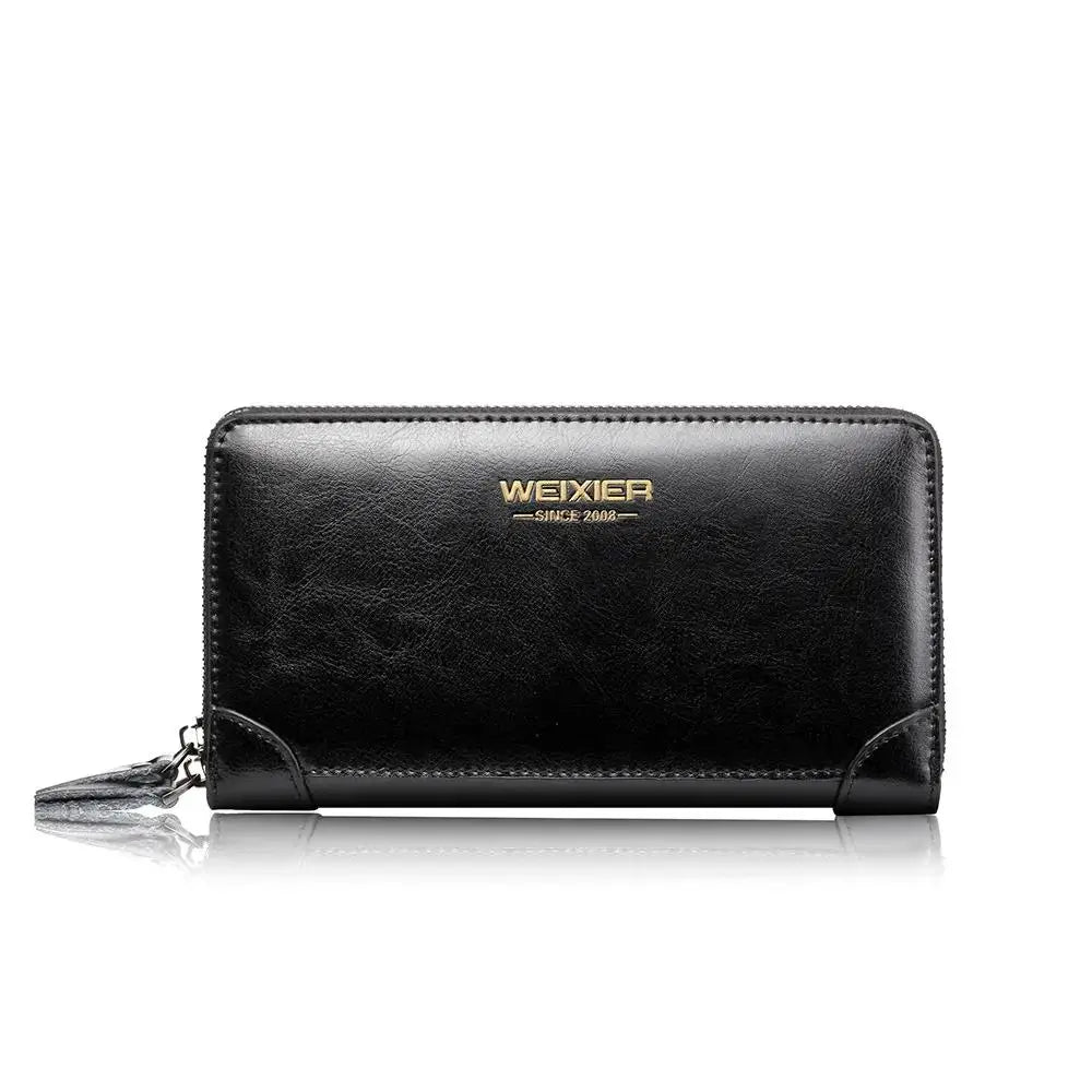 Pochette homme weixier en cuir Noir-Marron-ShopGET® 