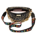 Sac banane léopard décor lettre "love"