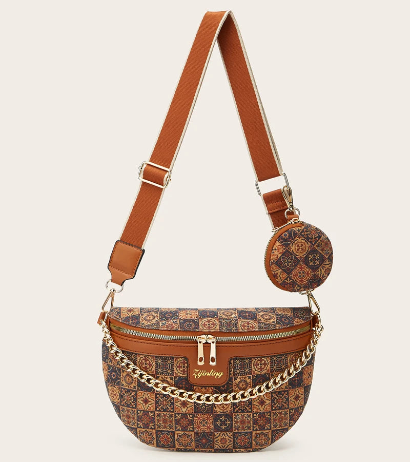 Sac banane femme chic en liège avec porte-monnaie - ShopGET®