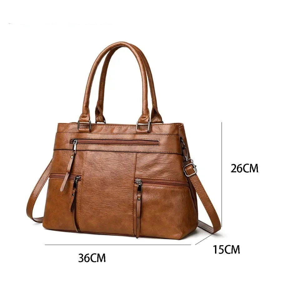 Sac cabas femme rectangulaire Gris-Marron-Jaune-Noir-ShopGET® 