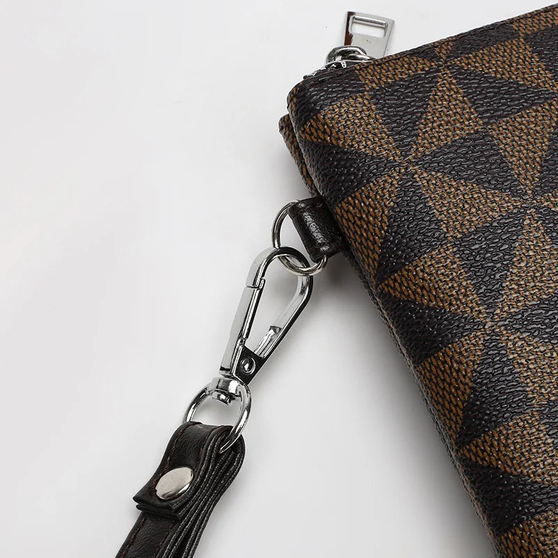 Pochette homme élite moderne Bleu / 24cm x 15cm x 2cm-Bleu / 28cm x 19cm x 2cm-Marron / 24cm x 15cm x 2cm-Marron / 28cm x 19cm x 2cm-ShopGET® 