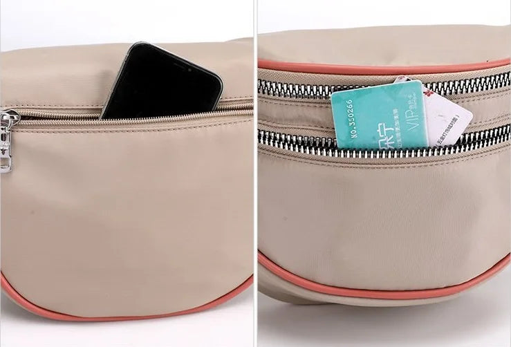 Sac banane femme chic kaki de très haut de gamme