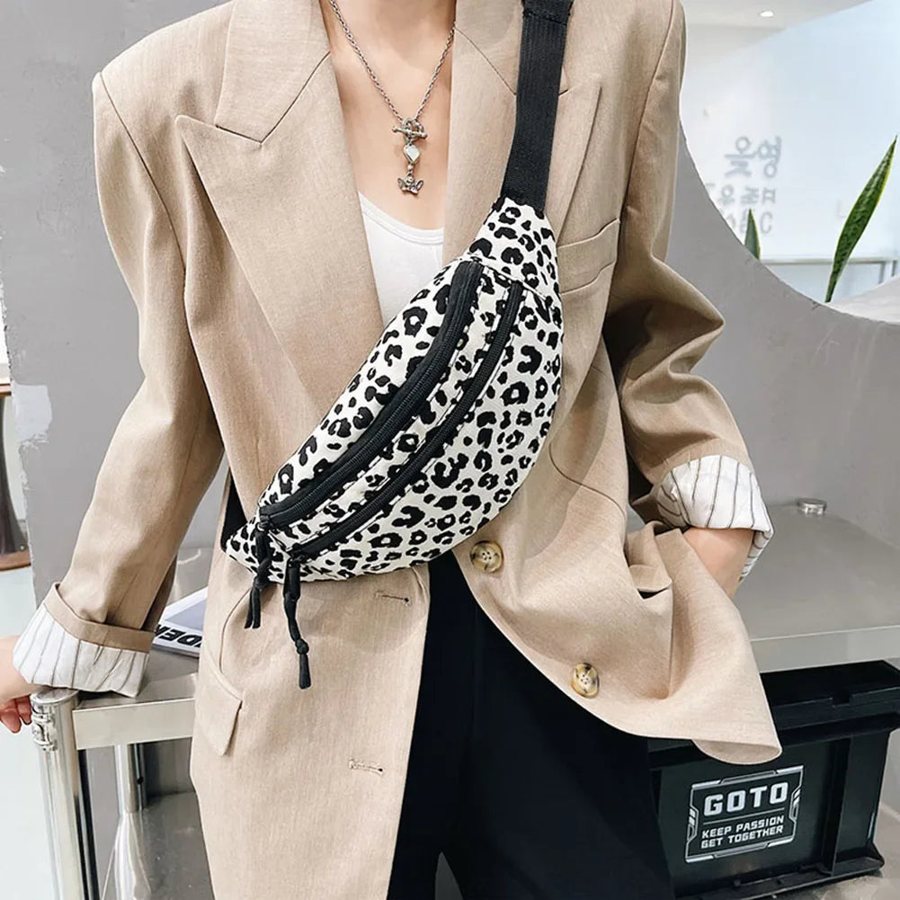 Sac banane camel marron léopard pour femme - ShopGET®