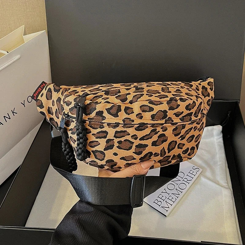 Sac banane léopard de luxe unique