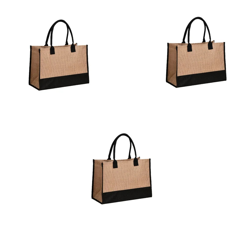 sac cabas tissu en coton et lin 1PCS-2PCS-5PCS-10PCS-3PCS-4PCS-ShopGET® 