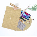 Pochette sac bandoulière Beige / 28 x 21 cm-Marron A / 28 x 21 cm-Marron B / 28 x 21 cm-ShopGET® 