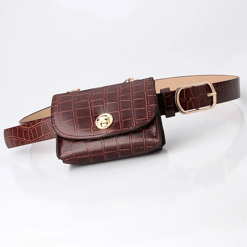 Sac banane léopard ceinture pour femme