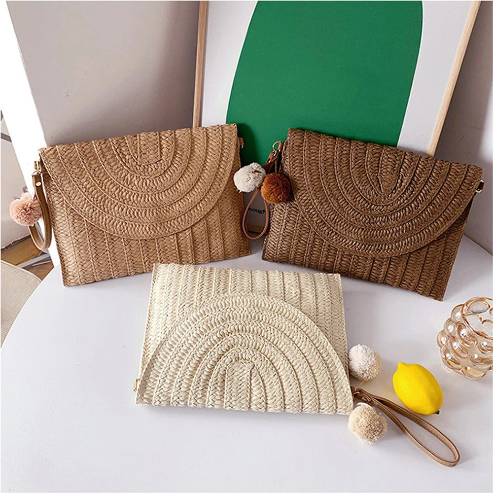 Pochette sac bandoulière Beige / 28 x 21 cm-Marron A / 28 x 21 cm-Marron B / 28 x 21 cm-ShopGET® 