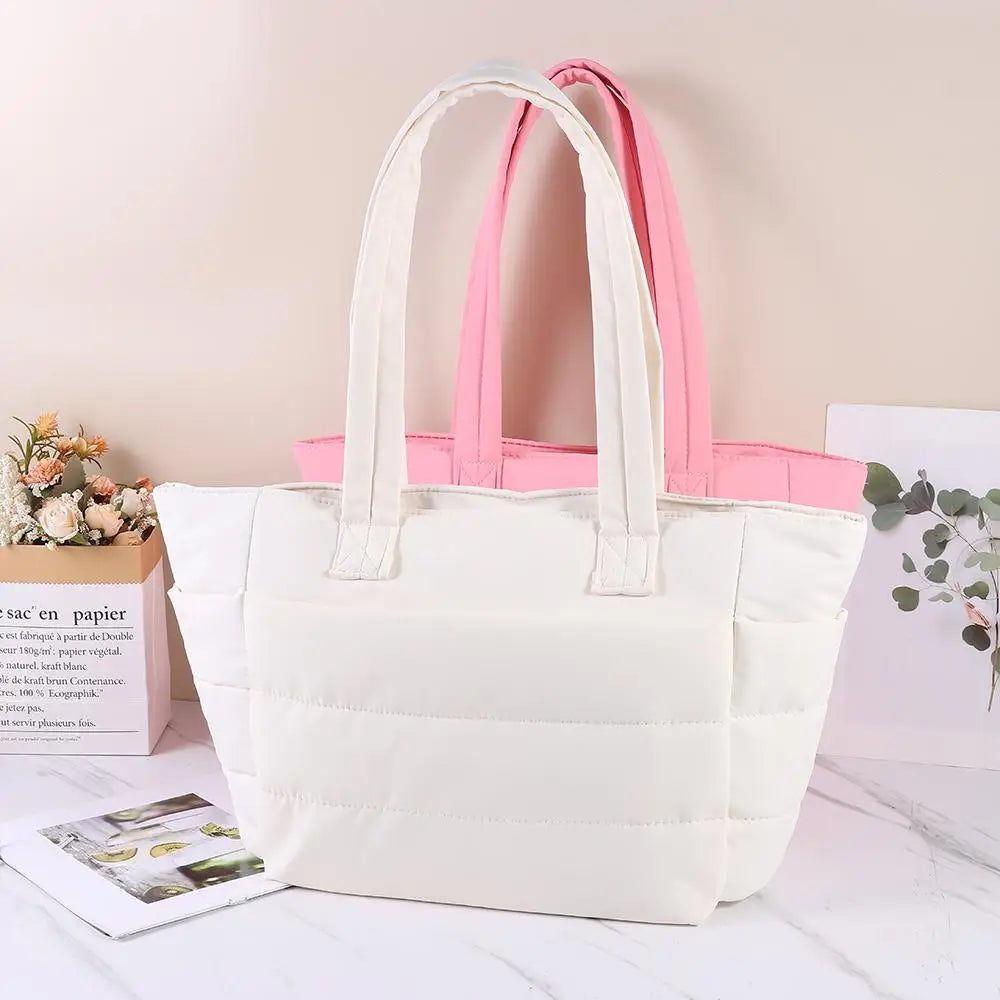 Cabas femme noir versatile Noir-Gris-Pourpre-Beige-Rose-ShopGET® 