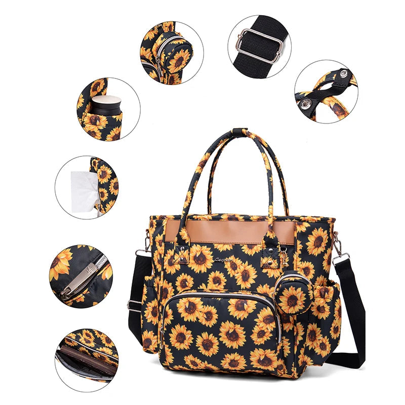 Sac cabas fourre-tout décor tournesol - ShopGET®