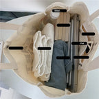 Cabas femme de voyage Beige / 43X32X10cm-ShopGET® 