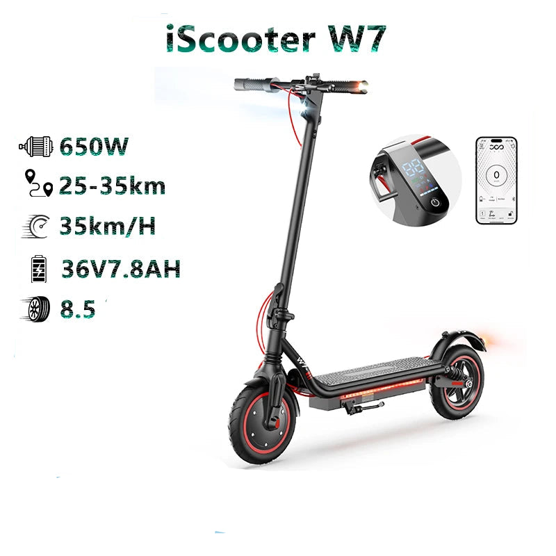 Trottinette électrique adulte 650W  + APP de contrôle E-scooter